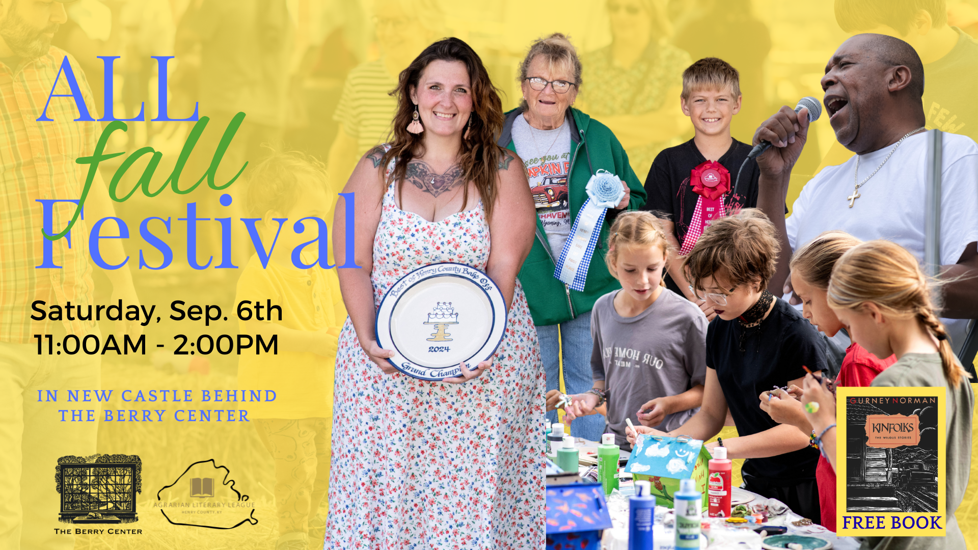 Invitation to join The Berry Center for 2025 All Fall Festival September 6th 2025