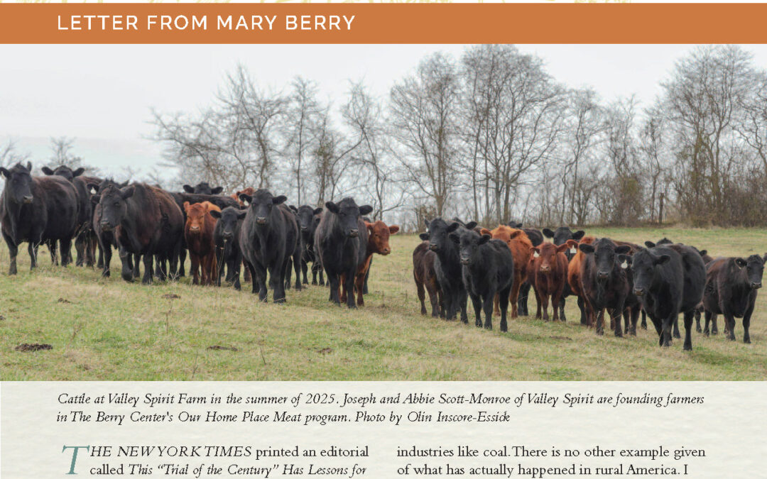 The Berry Center Newsletter – Fall/Winter 2025